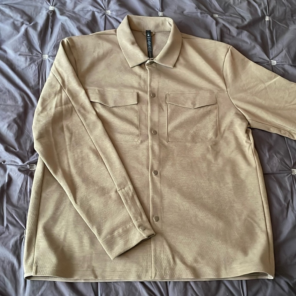 Lululemon Gridliner overshirt jacket Size XXL Color Brown / Nomad